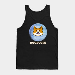 dogecoin coin  meme to the moon Tank Top